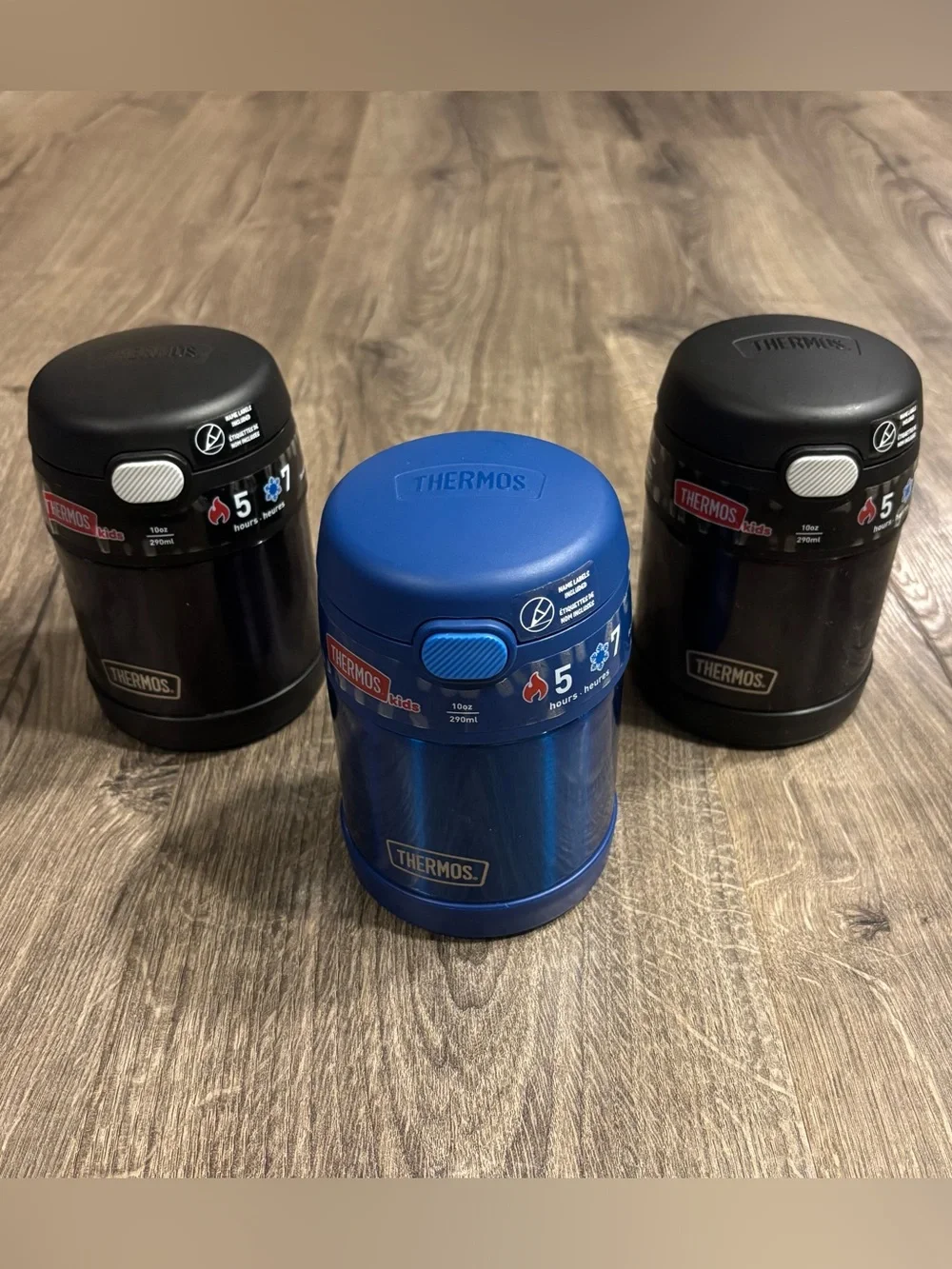 Thermos FUNtainer 10oz Stainless Steel Vacuum Insulated Jar w/ Spoon Lot of 3